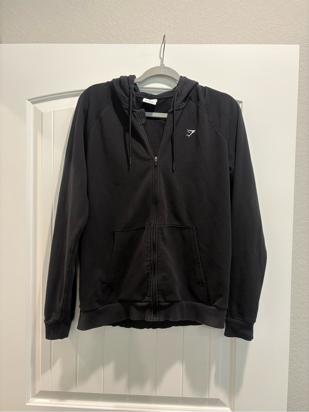 Gymshark Black Full Zip Hoodie Sweatshirt Size L